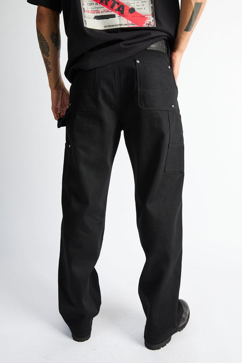 RTA Santiago Carpenter Pants | Black Carpenter Pants Men's Apparel