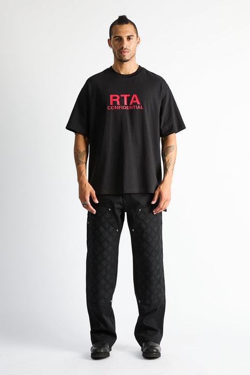RTA Santiago Carpenter Pants | Black Carpenter Pants Men's Apparel
