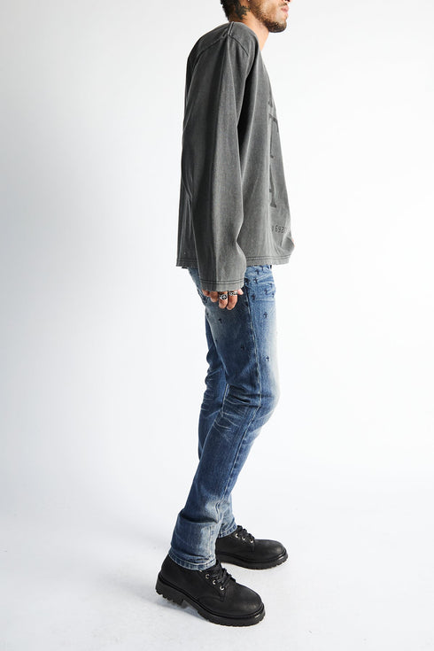 RTA Bryant Skinny Jean | Coastal Rinse Allover Cross Men's Apparel