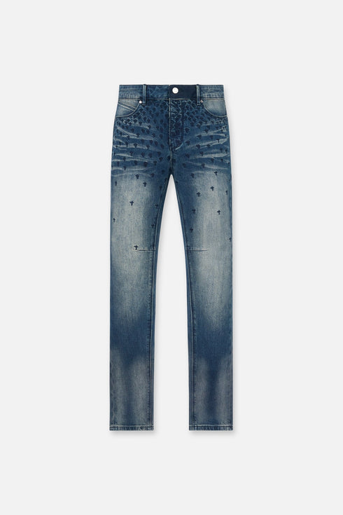 RTA Bryant Skinny Jean | Coastal Rinse Allover Cross Men's Apparel