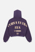 RTA Kaen Cropped Zip-up Hoodie | Grape Curva Ultra Men's Apparel
