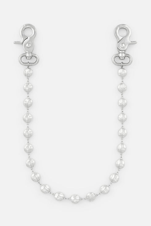 RTA Ivor Pant Chain | Silver Triple Cross Accessories