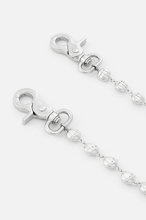 RTA Ivor Pant Chain | Silver Triple Cross Accessories