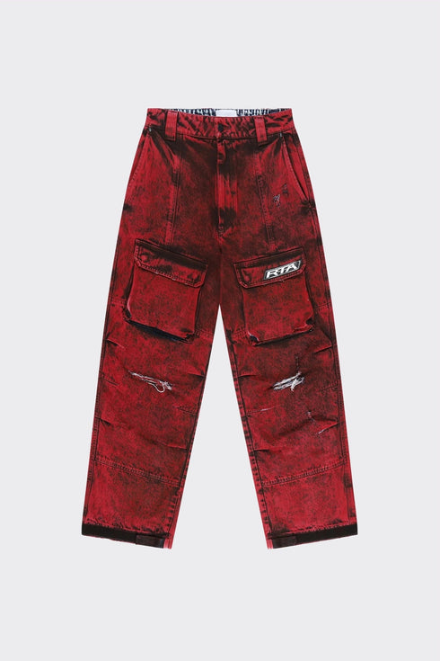 RTA Wide Leg Cargo In Novelty Mens Apparel