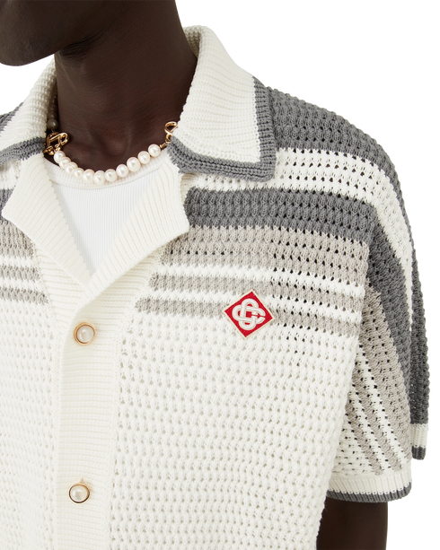 CASABLANCA Crochet Shirt Men's Apparel