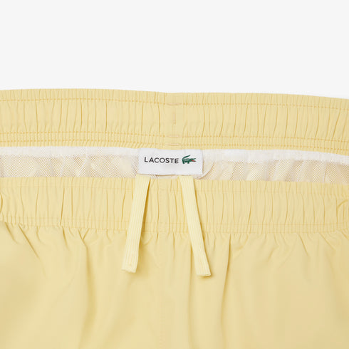 LACOSTE Long Branded Swim Trunks Mens Apparel
