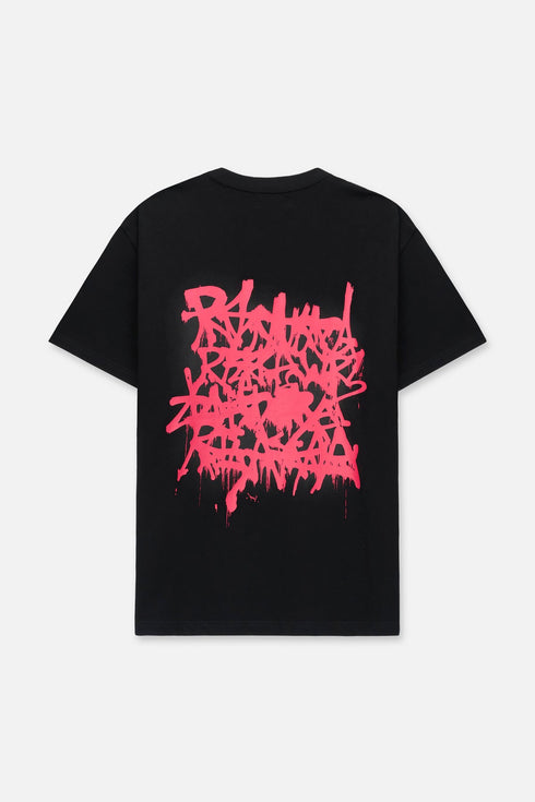 RTA Colin | Black Graffiti Pink Mens Apparel