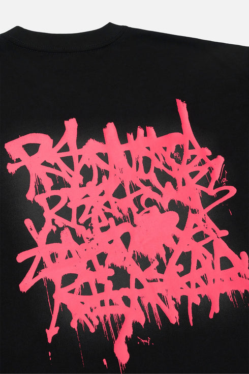 RTA Colin | Black Graffiti Pink Mens Apparel