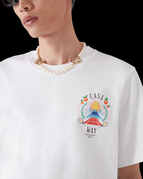 CASABLANCA Casa Way Mountain Printed T-shirts Mens Apparel