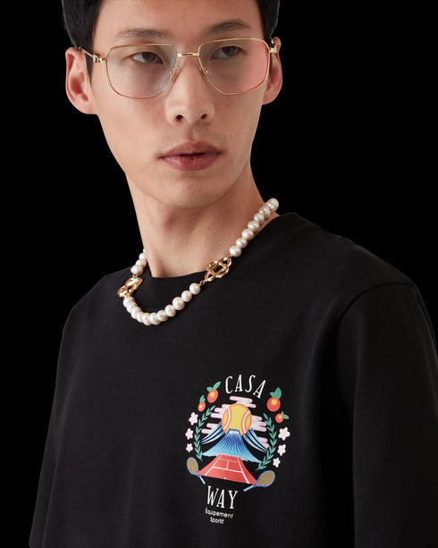 CASABLANCA Casa Way Mountain Printed T-shirts Mens Apparel