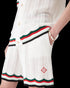 CASABLANCA Cotton Chevron Crochet Shorts Mens Apparel