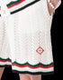 CASABLANCA Cotton Chevron Crochet Shorts Mens Apparel