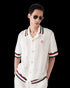 CASABLANCA Cotton Montagne Ondulee Short-Sleeve Crochet Shirt Mens Apparel