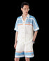 CASABLANCA Cotton Tennis Short-Sleeve Crochet Shirt Mens Apparel