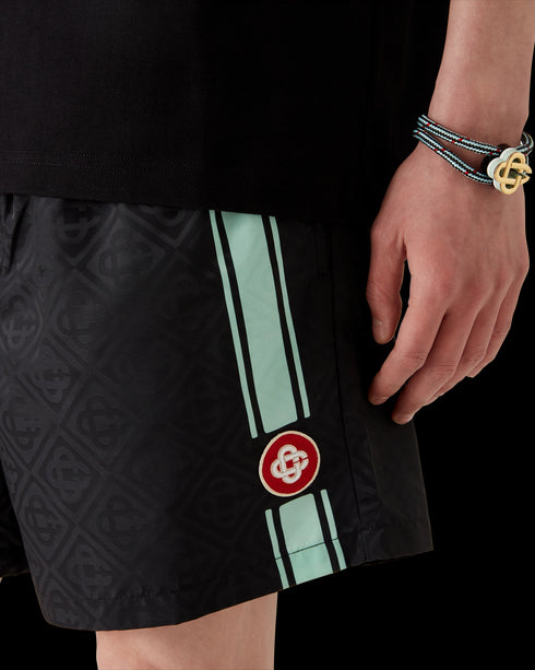 CASABLANCA Jacquard Printed Swim Shorts Mens Apparel