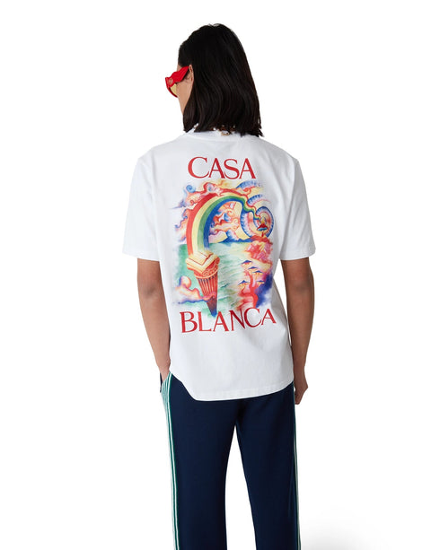 CASABLANCA Nature Teacher Printed Tee Mens Apparel