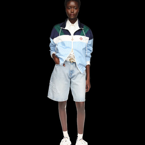 CASABLANCA Pinstripe Nylon Track Jacket Womens Apparel