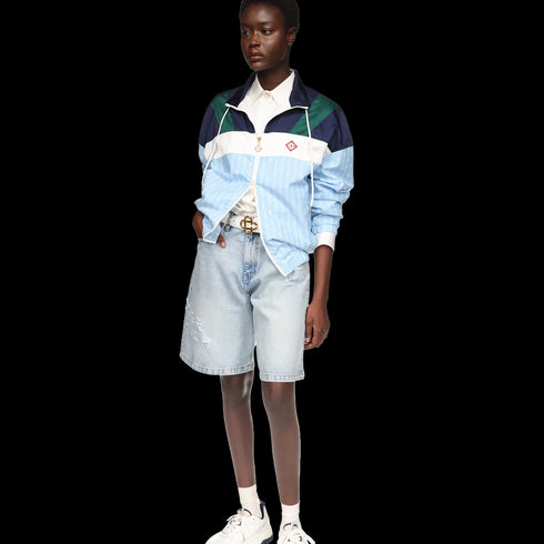 CASABLANCA Pinstripe Nylon Track Jacket Womens Apparel