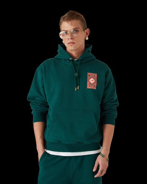 CASABLANCA Gothic Stacked Logo Hoodie Mens Apparel