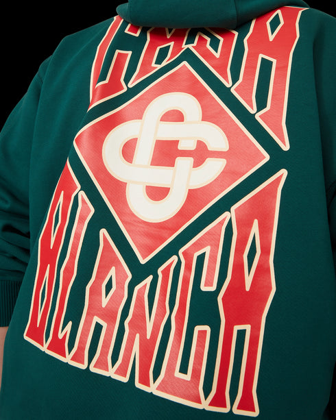 CASABLANCA Gothic Stacked Logo Hoodie Mens Apparel