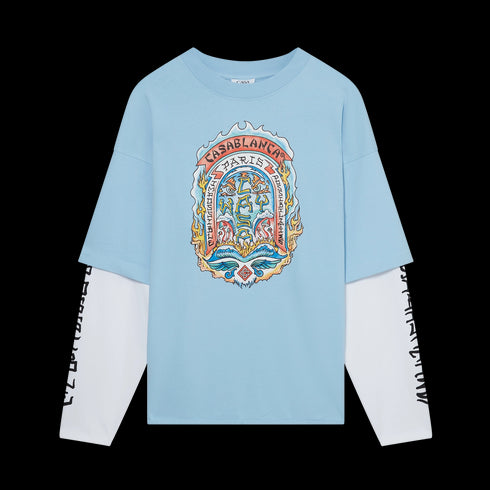 CASASBLANCA Casa Way Skate Double Layer T-Shirt Mens Apparel