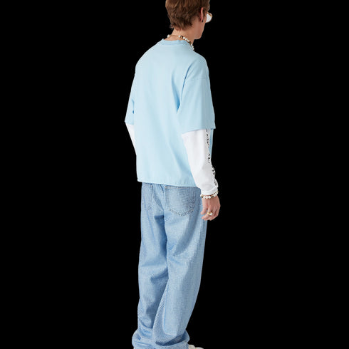 CASASBLANCA Casa Way Skate Double Layer T-Shirt Mens Apparel