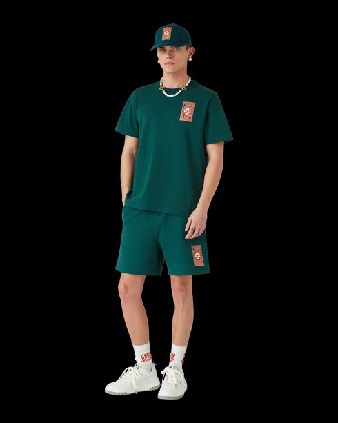 CASABLANCA Gothic Stacked Logo Sweatshort Mens Apparel