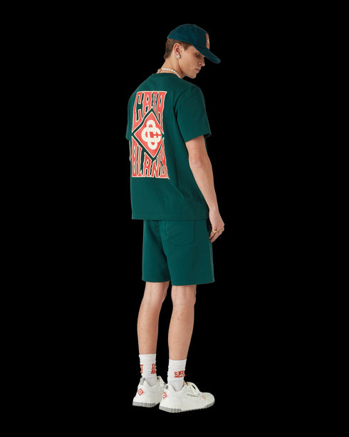 CASABLANCA Gothic Stacked Logo T-shirt Mens Apparel