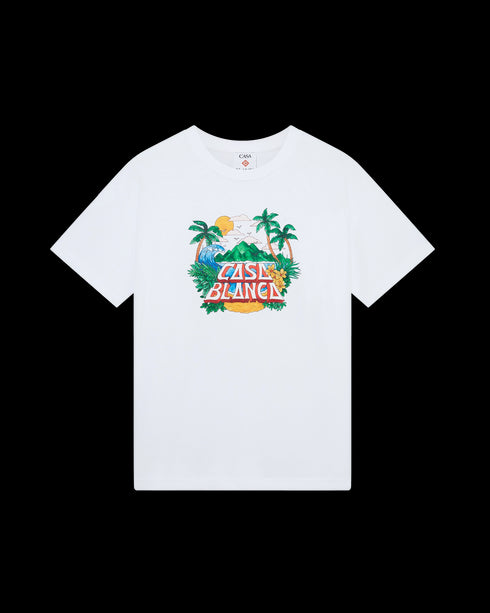 CASABLANCA Casa Beach Wave Oversize Tee Mens Apparel
