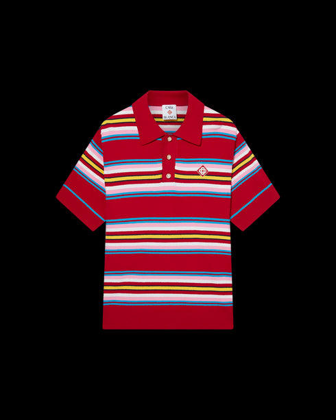 CASABLANCA Oversized Striped Polo Mens Apparel