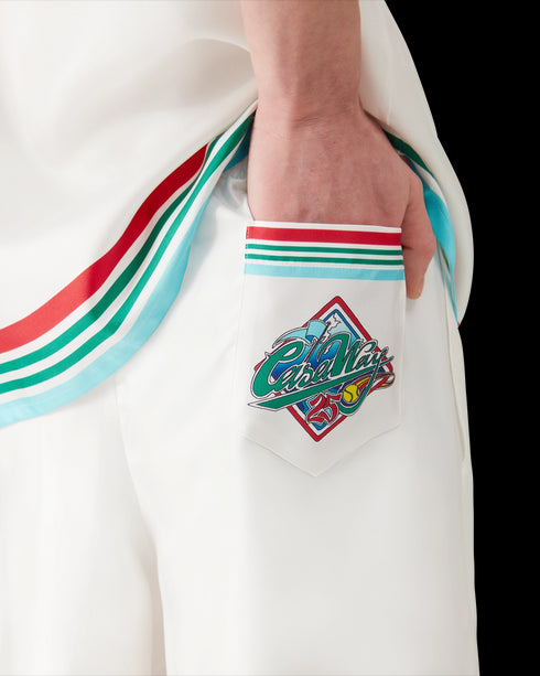 CASABLANCA Casa Way World Series - Silk Satin Mens Apparel