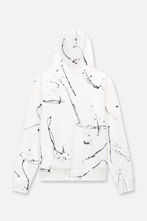 RTA Dion White Paint Collegiate Script Mens Apparel