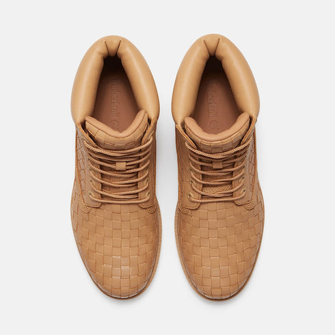 TIMBERLAND 6 Inch Woven Lace Up Boot Men's Boots