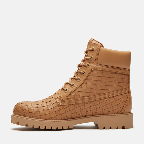 TIMBERLAND 6 Inch Woven Lace Up Boot Men's Boots