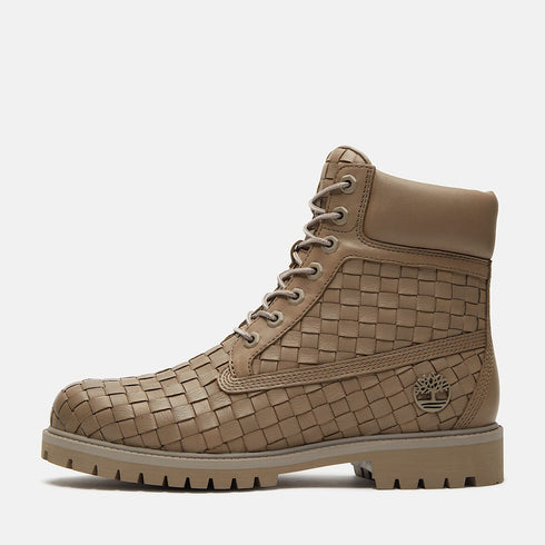 TIMBERLAND 6 Inch Woven Lace Up Boot Men's Boots