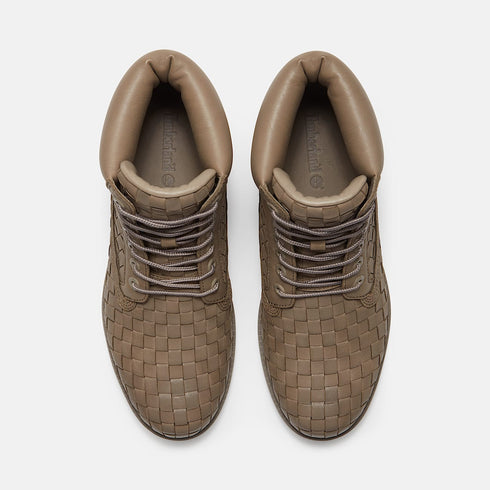 TIMBERLAND 6 Inch Woven Lace Up Boot Men's Boots