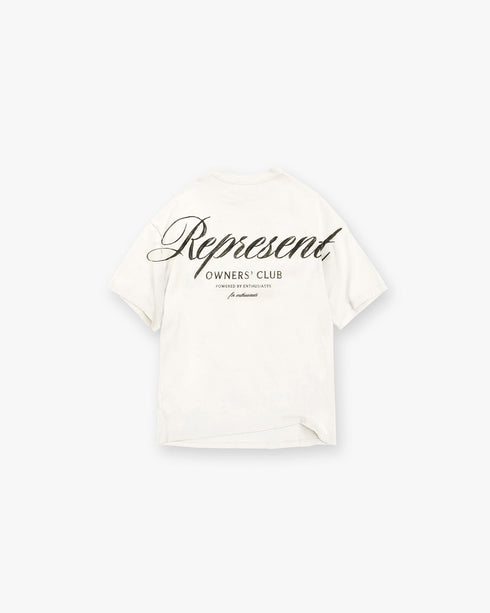 REPRESENT Owners Club Script T-shirt Mens Apparel
