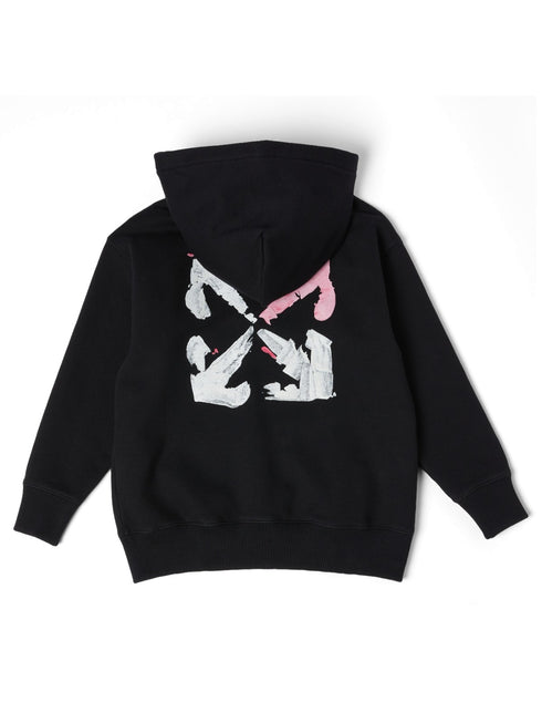 OFF WHITE Black Arrow Zip Hoodie Kids Apparel
