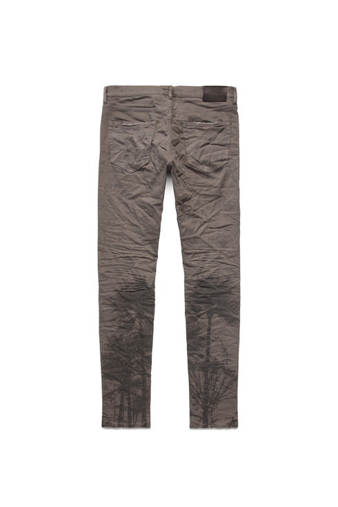 PURPLE BRAND P001 Charcoal Palms Print Mens Apparel