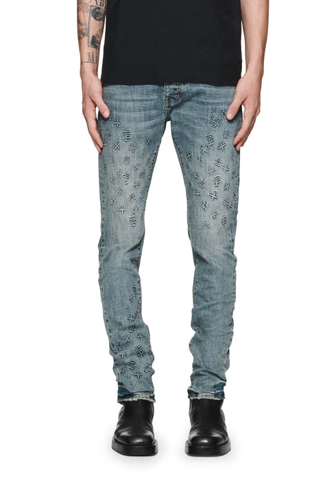 PURPLE BRAND P005 Embossed Denim Mens Apparel