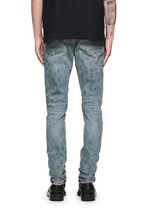 PURPLE BRAND P005 Embossed Denim Mens Apparel