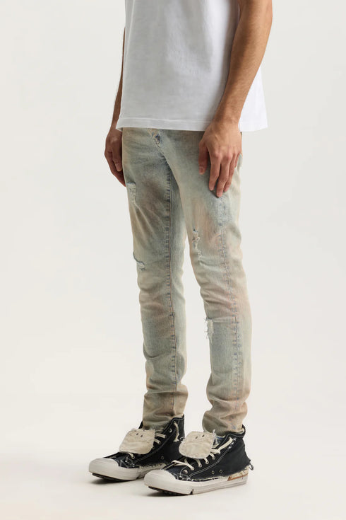 PURPLE BRAND Pink Mud Distressed Mens Apparel