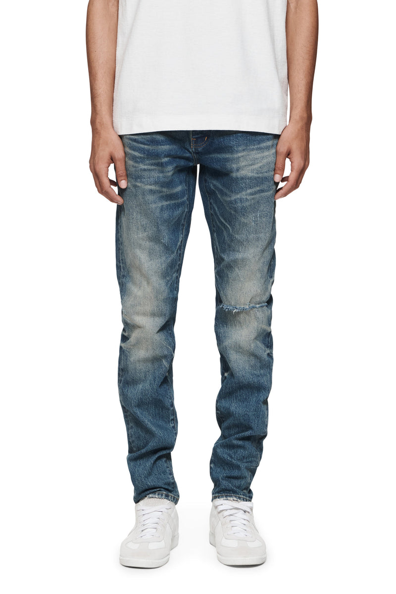 PURPLE P001 Vintage Knee Blowout Mens Jeans | Asphalt NYC