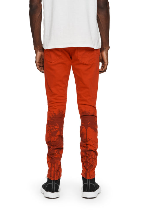 PURPLE BRAND P001 Molten Lava Palms Print Mens Apparel