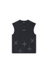 PURPLE BRAND P103 Embroidered Star Tank Top Mens Apparel