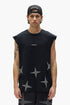 PURPLE BRAND P103 Embroidered Star Tank Top Mens Apparel