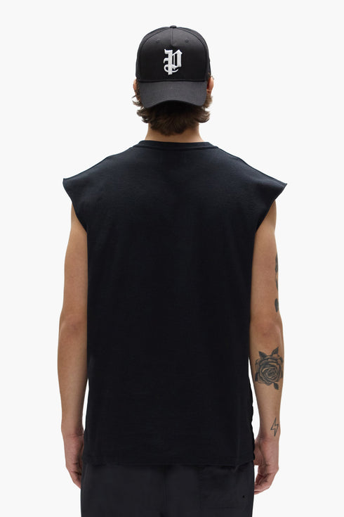 PURPLE BRAND P103 Embroidered Star Tank Top Mens Apparel