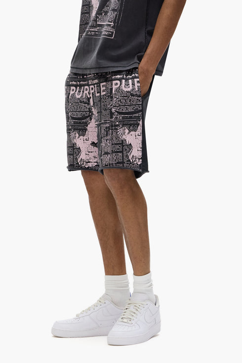 PURPLE BRAND P446 Mwt Fleece Short Mens Apparel