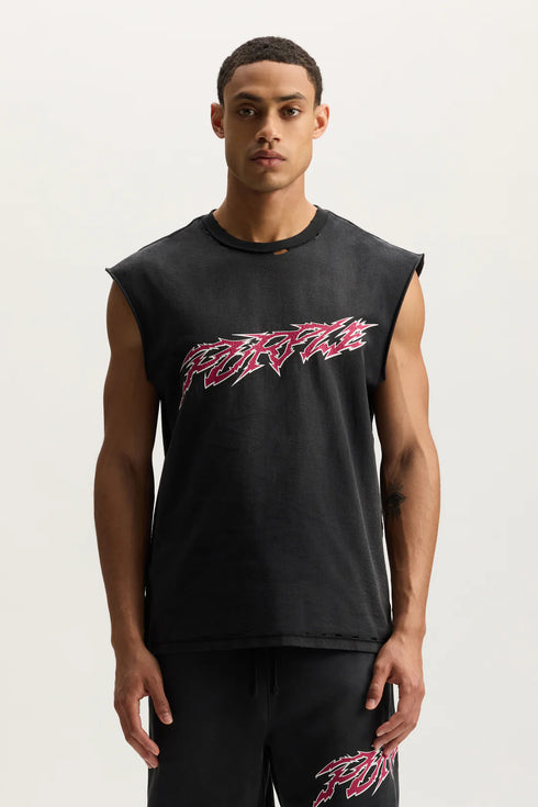 PURPLE BRAND Slasher Tank Top Mens Apparel