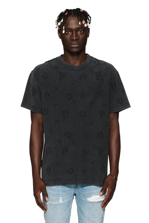 PURPLE BRAND P104 Textured Jersey Ss Tee Mens Apparel